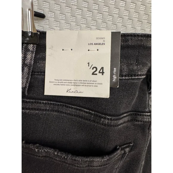 KanCan High Rise Fray Hem Bermuda Shorts-1/24 - Picture 6 of 7